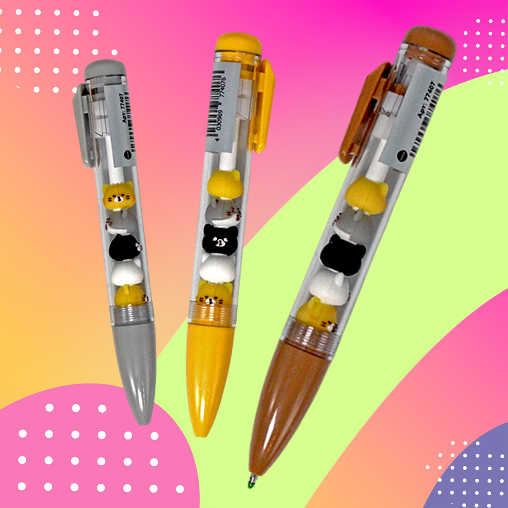 Гелевые автоматические  ручки в креативном оформлении. Пишите с настроением.