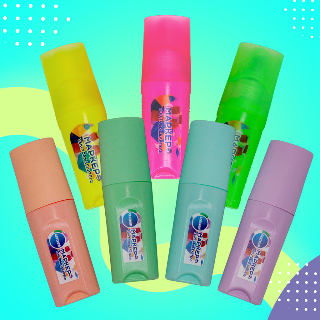 Мини текстовыделители Pastel и Neon от Centrum. Выбери свой цвет.